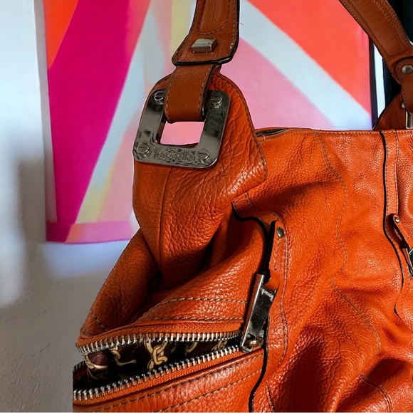 Tignanello Vibrant Orange Leather Purse - Picture 3 of 8